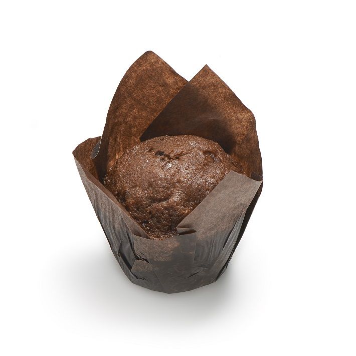 muffin tulipano al cioccolato con nutella